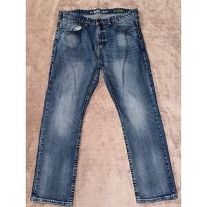 B Tuff‎ Jean Shorts Mens Blue Selvedge Denim Cowboy Size 38